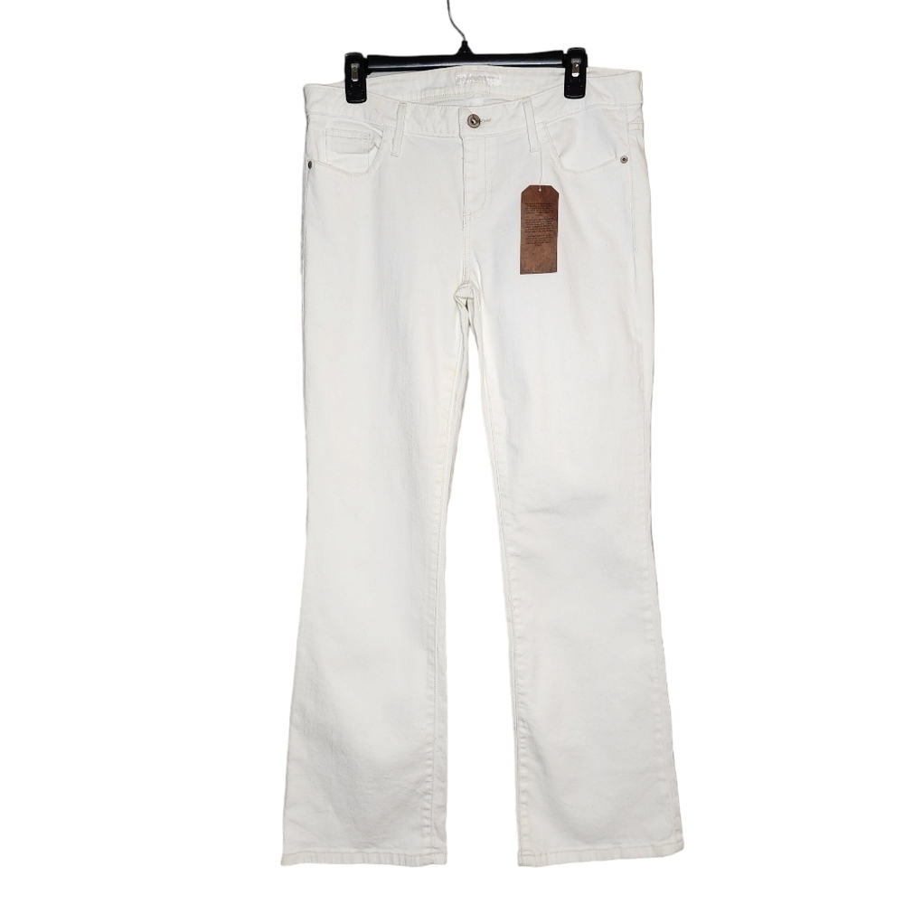 NWT Guess Kate Bootcut White Jeans Lowrise Slim Fit Women's Size 31